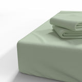 Handmade Cotton Fitted Sheet | Fog Green