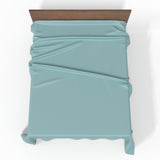 Handgjord lyxig Premium randig satinbomullslakan utan resår | Aquifer