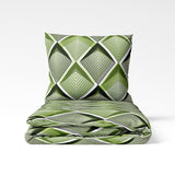 Handgjord bomulls påslakan | Emerald Pulse