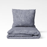 Handmade cotton bedding set | Silver Bloom