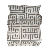 Sewn cotton duvet cover | Maze - Sewn