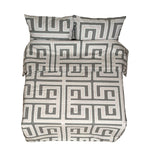 Sewn cotton bedding set | Maze - patterned