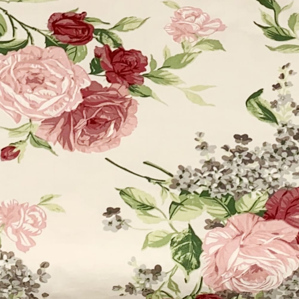 Sydda bäddset i bomullstyg | Rose - Sydd