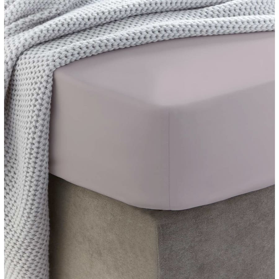 Šūta kokvilnas palags ar gumiju | Cloud gray - Drobinė