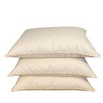 Dubbelt täcke och två kuddar med gåsdun och fjädrar