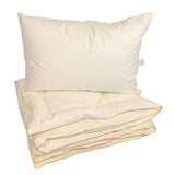 Duntäcke och kudde med gåsfjäder och dun, enkel fyllning